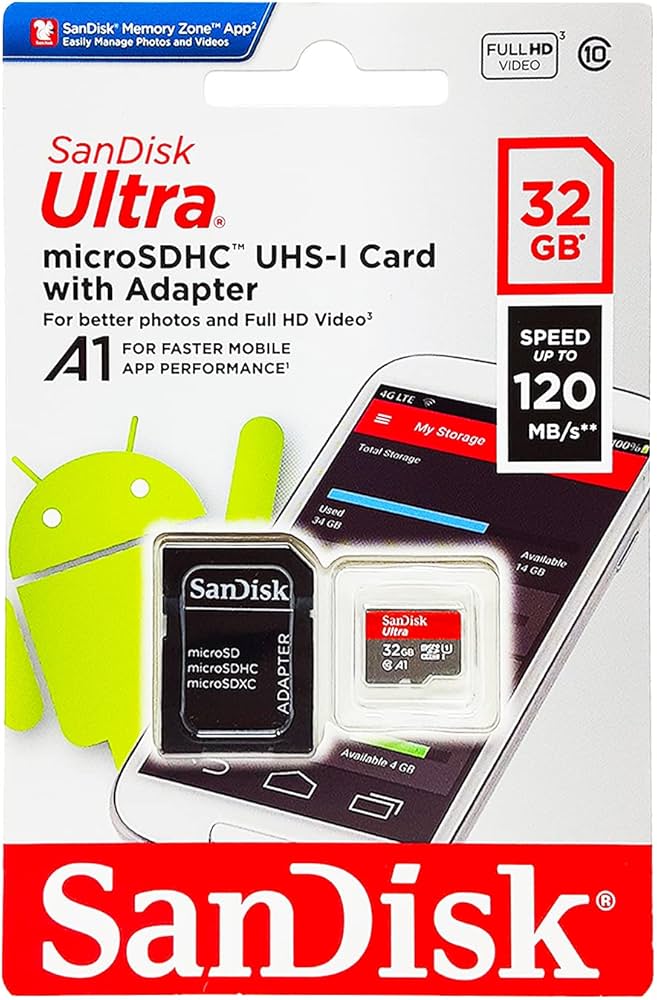 Tarjeta microSDHC SanDisk Ultra de 32GB