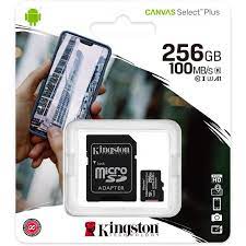 Tarjeta microSD Kingston de 256GB