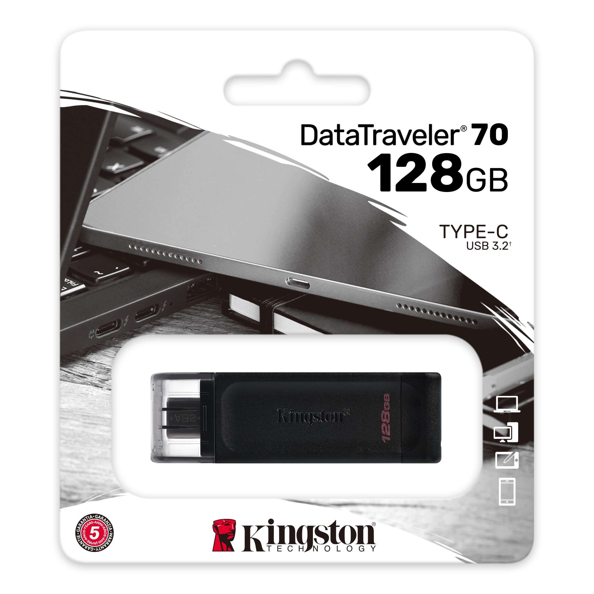Unidad Flash USB Kingston DataTraveler 128gb