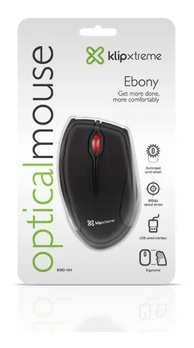 Ratón óptico Klip Xtreme Ebony