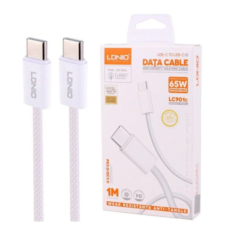 Cable de datos USB-C a USB-C LDNIO