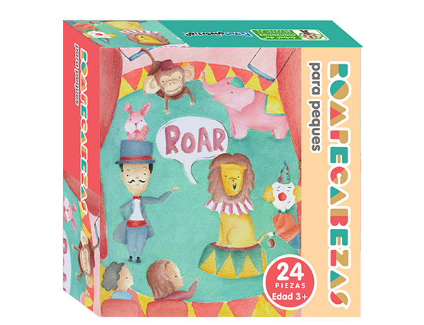 Hermoso Rompecabezas Preescolar "En El Circo"