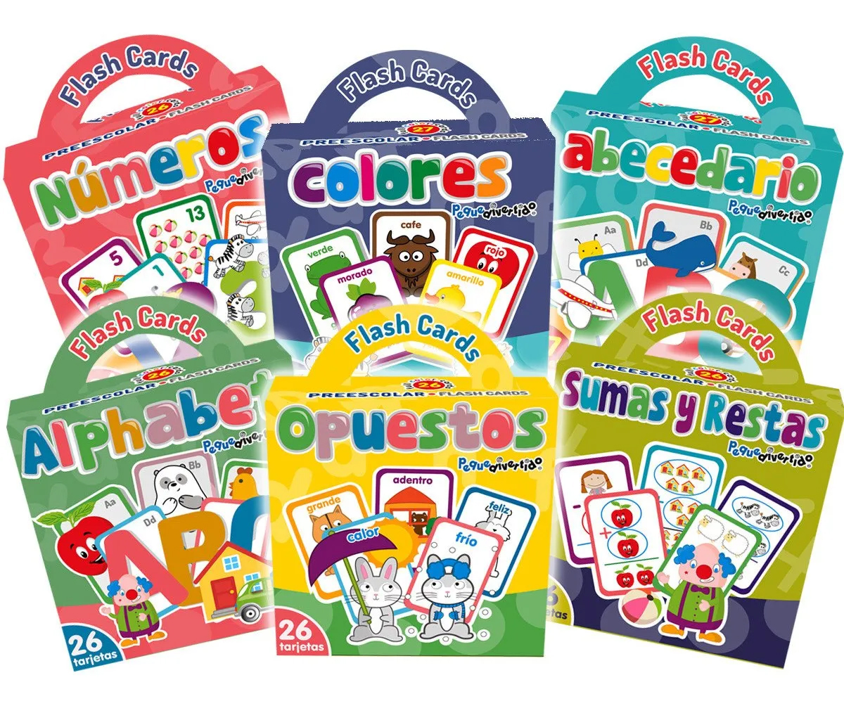Flash Cards Preescolar Didáctico Educativo