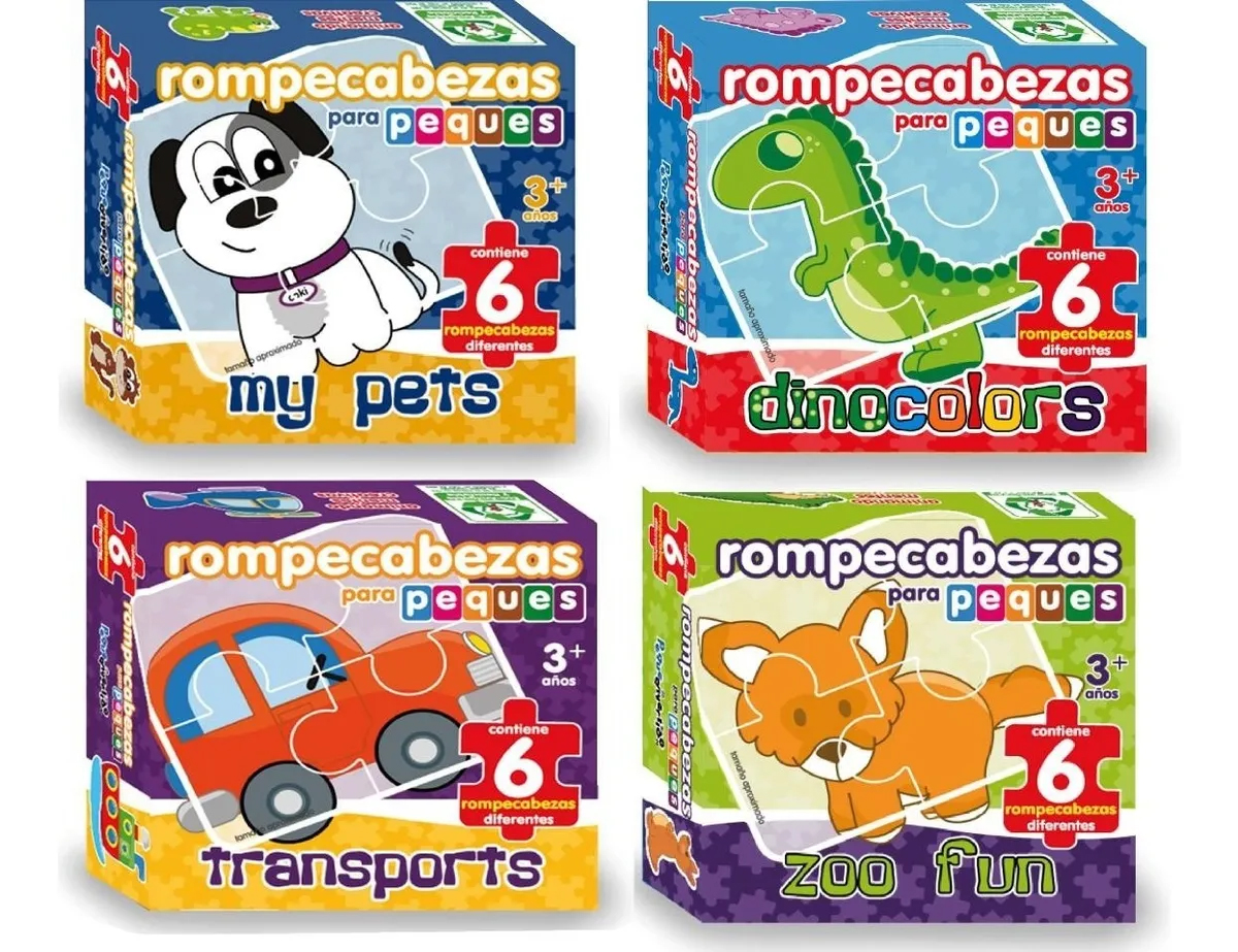 Rompecabezas Progresivos Preescolar Pack 2