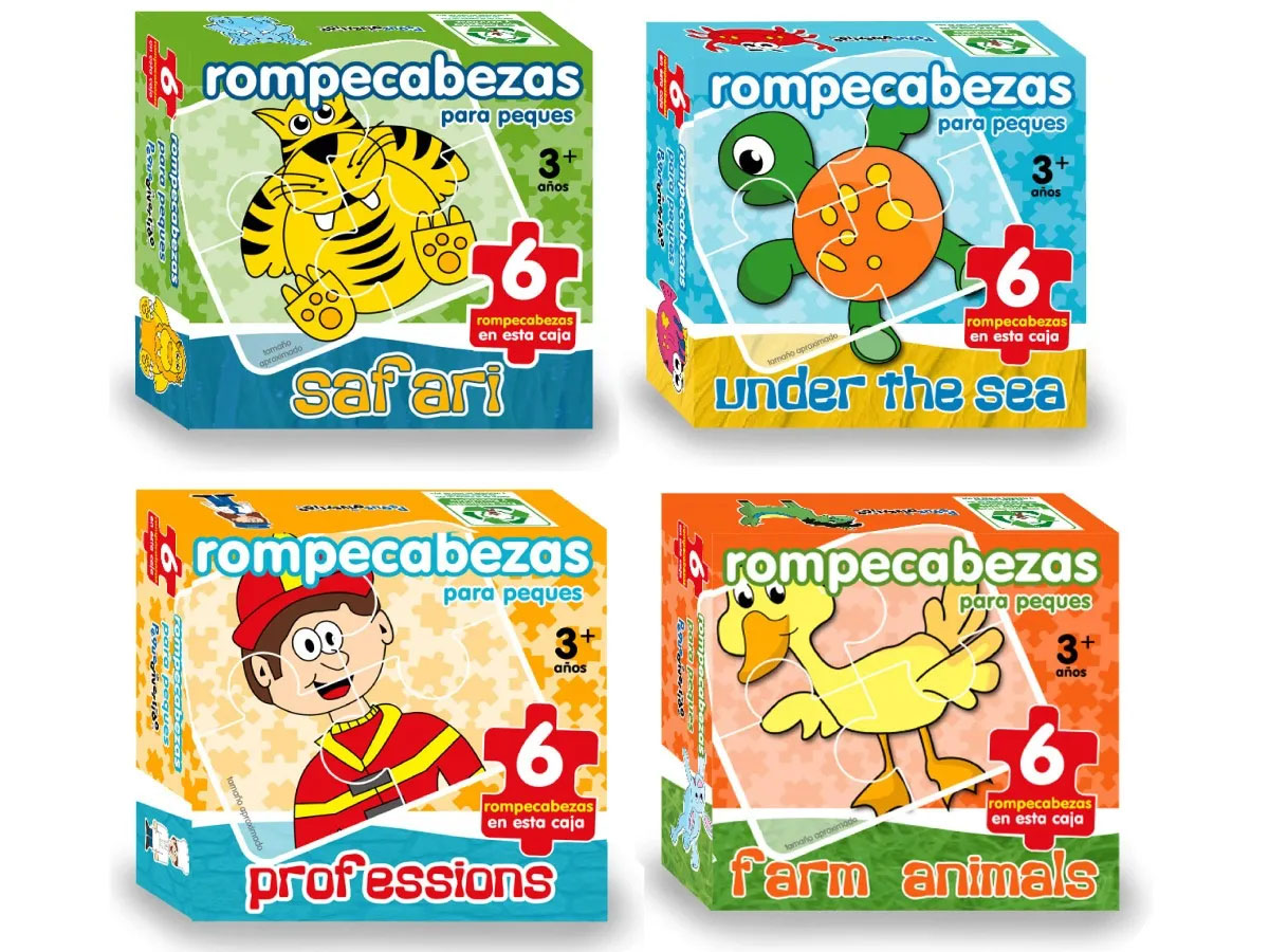 Rompecabezas Progresivos Preescolar Pack 1