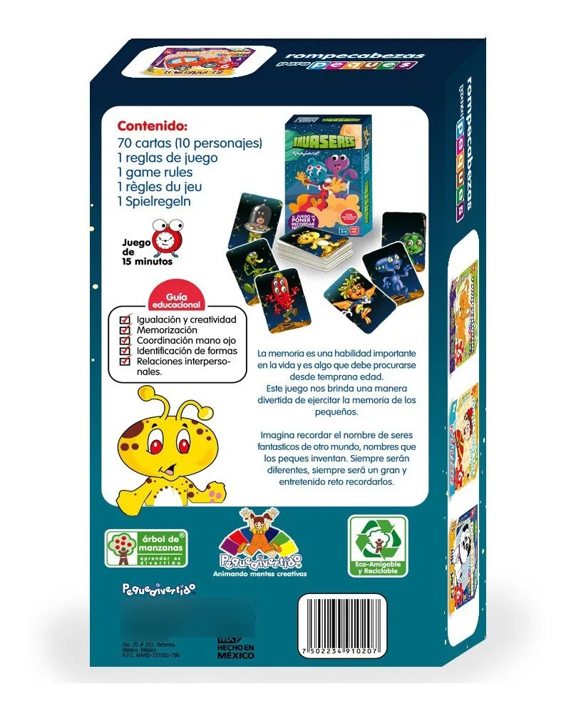 Invaseres, Juego Didáctico Preescolar