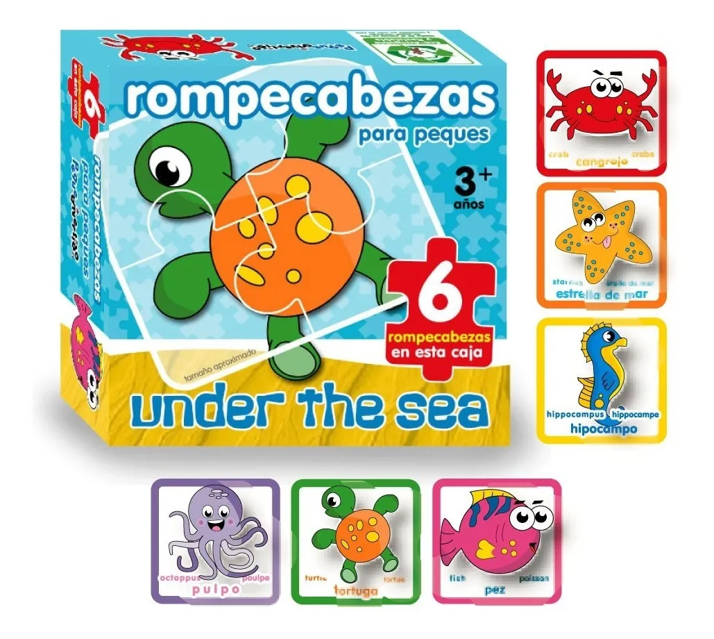 Rompecabezas Progresivos UNDER THE SEA