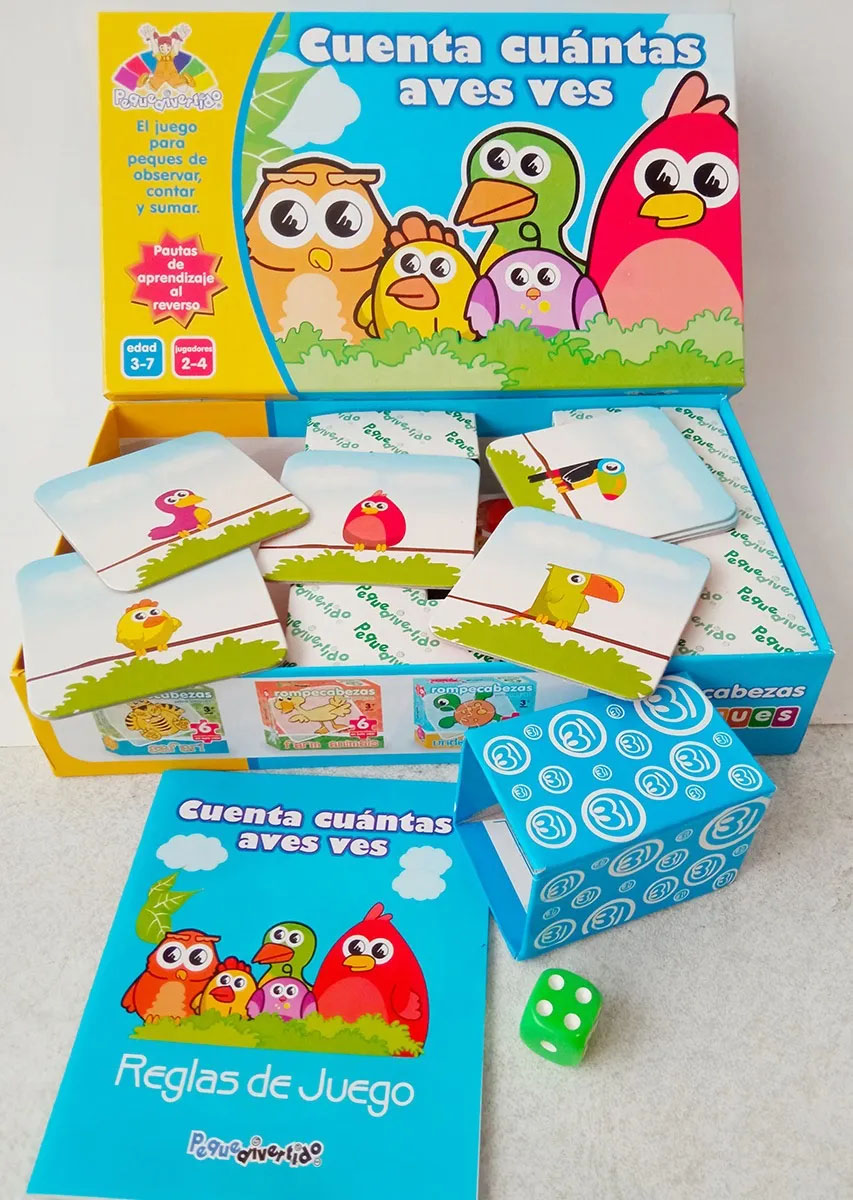 Cuenta cuántas Aves Vez, Juego Didáctico Preescolar