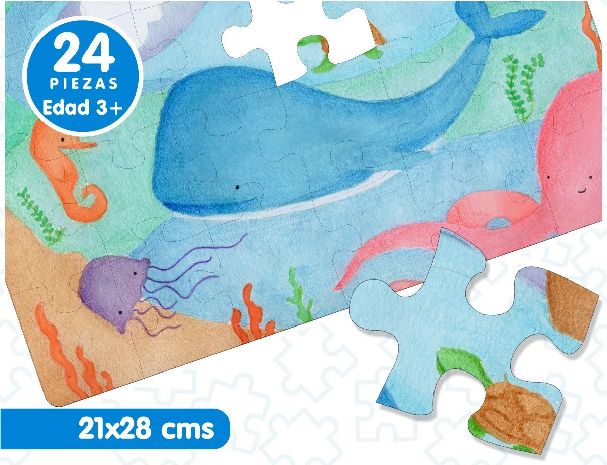 Rompecabezas Preescolar "En el Mar"