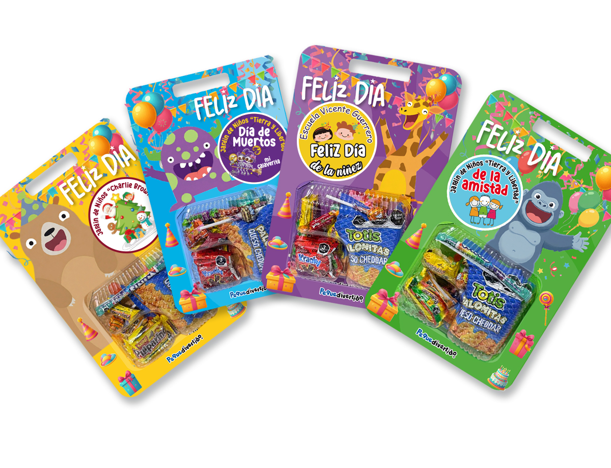 20 Dulceros Personalizados para fiestas infantiles
