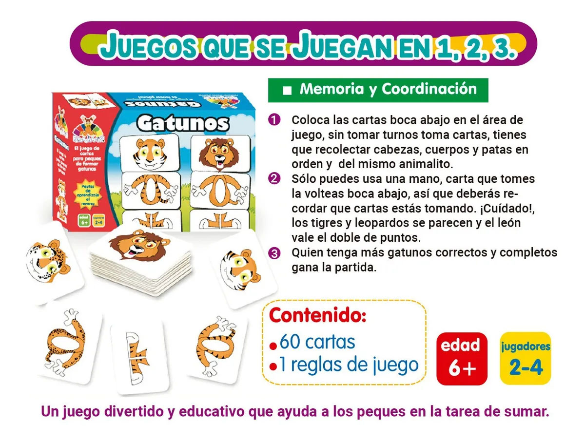 Gatunos, Juego Didáctico Preescolar
