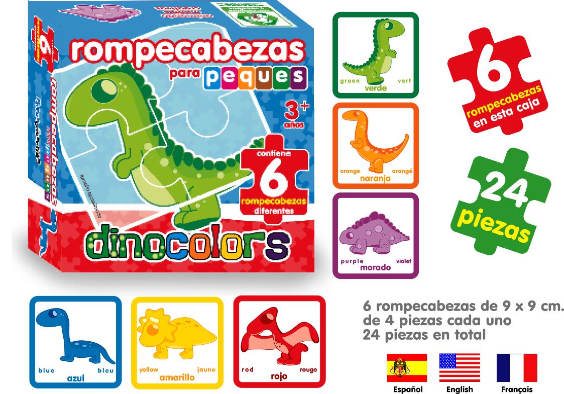 Rompecabezas Progresivos DINOCOLORS