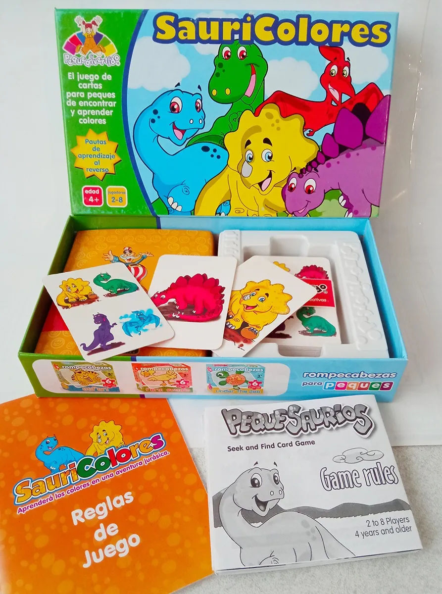 SAURICOLORES, Juego Didáctico Preescolar