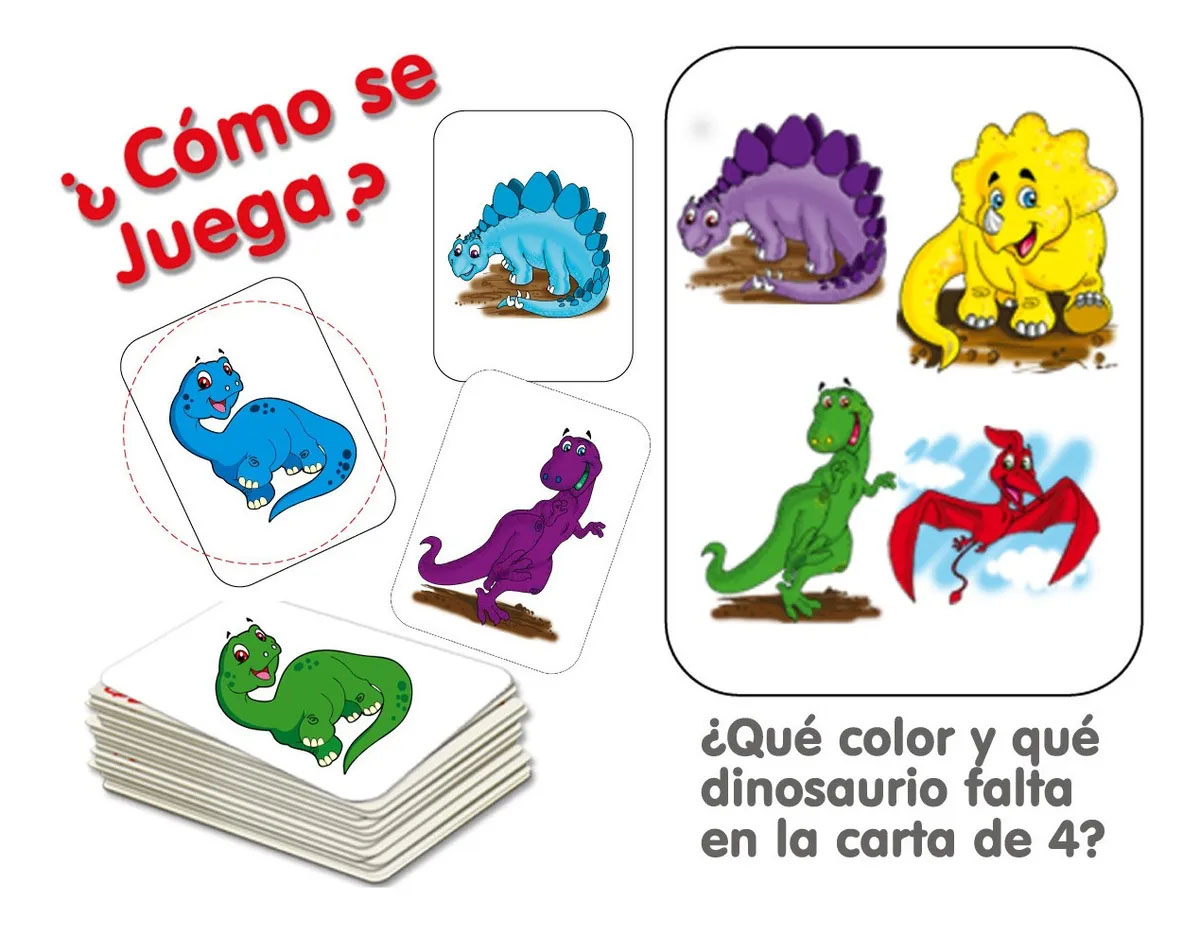 SAURICOLORES, Juego Didáctico Preescolar