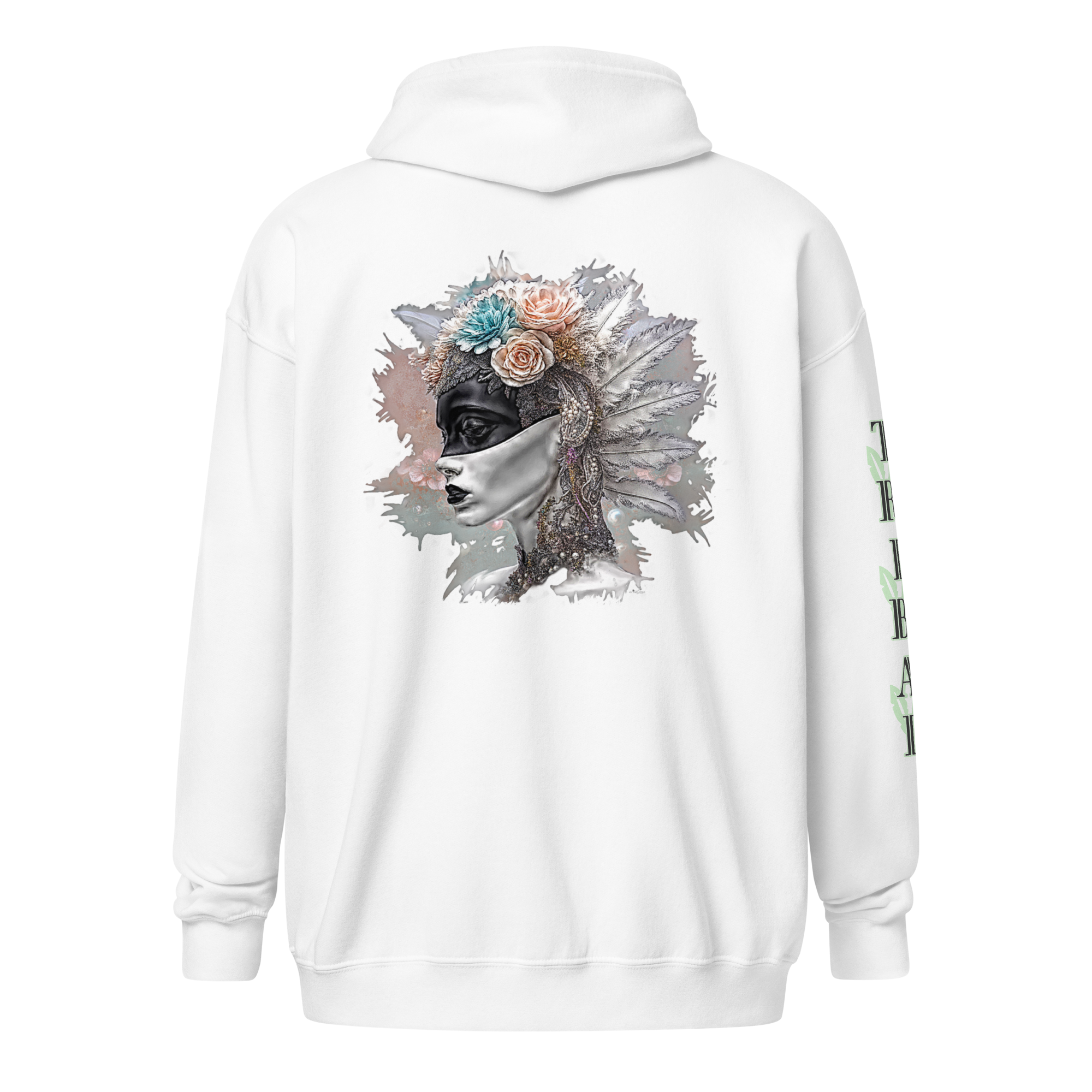 Tribal heavy blend zip Hoodie