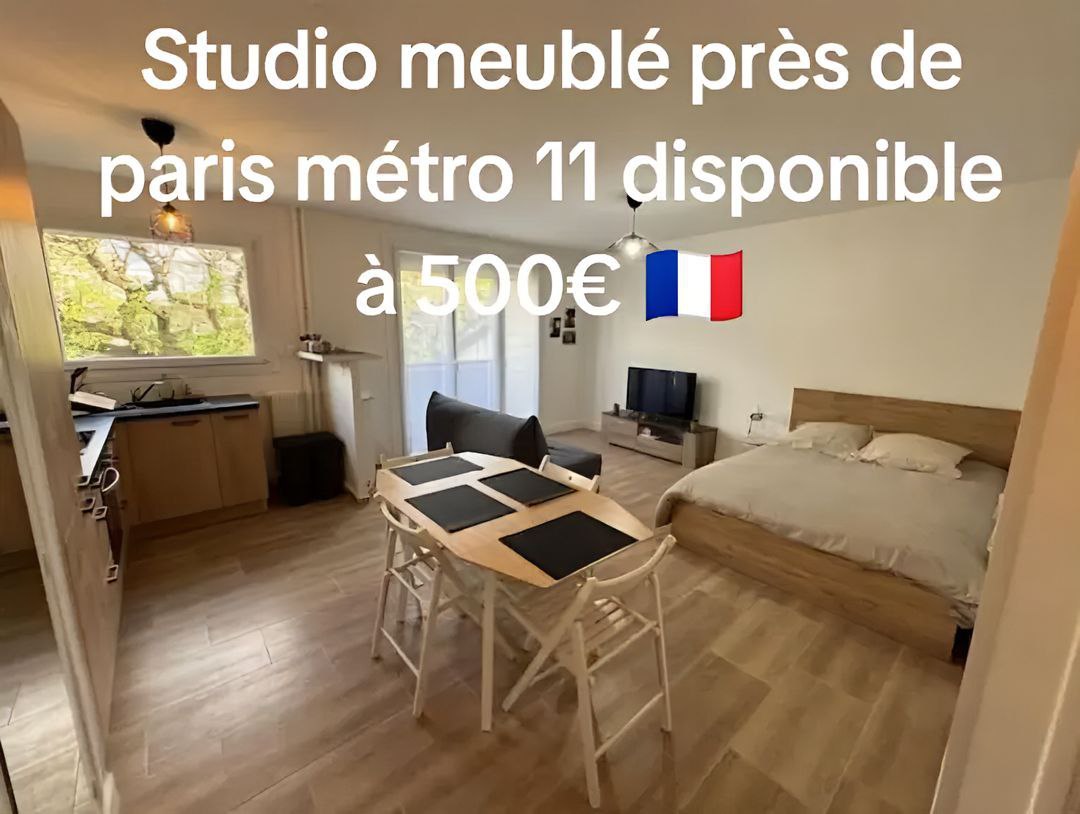 Studio meublé près de Paris près du métro 11