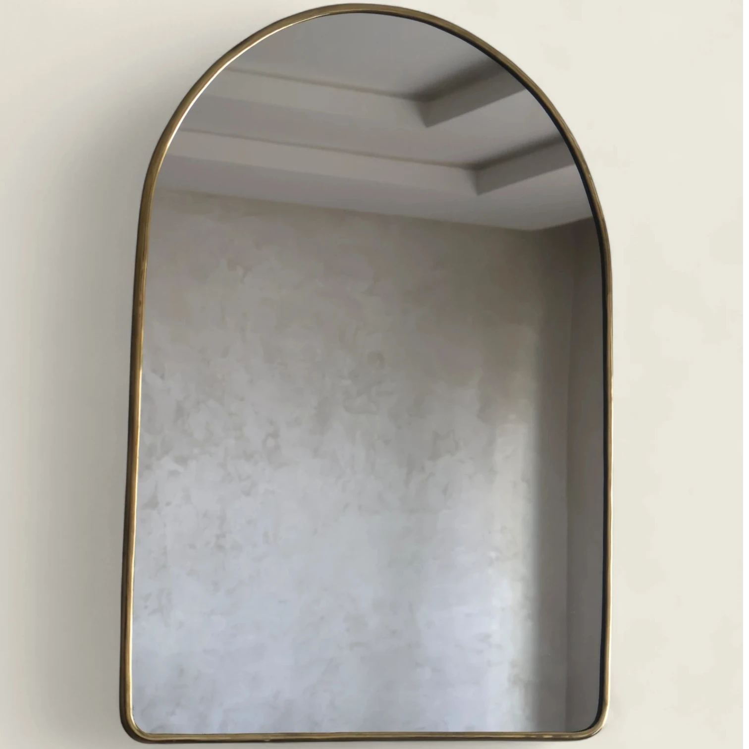 Miroir arche en cuivre – 70 × 50 cm (verre 4 mm)
