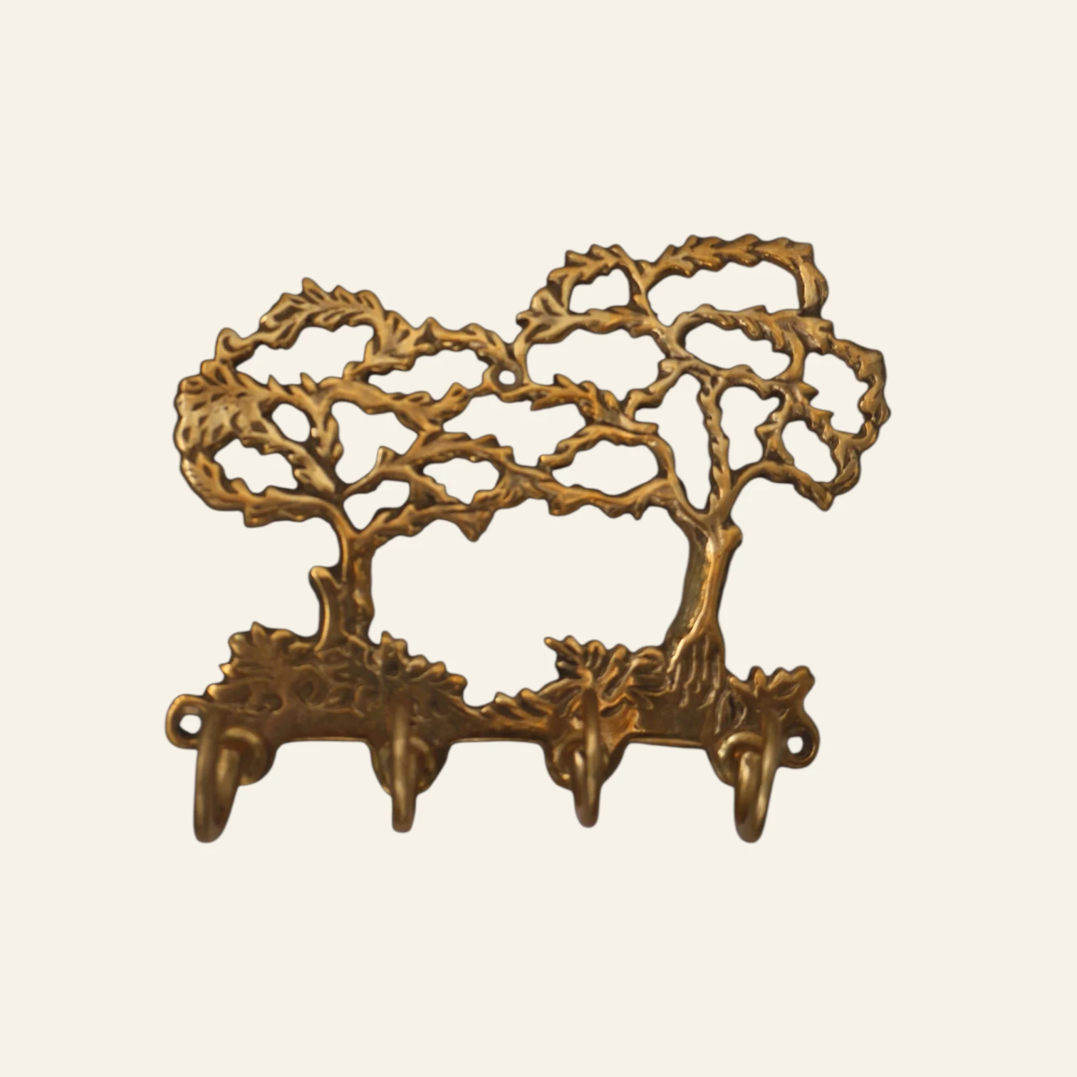 Accroche murale en cuivre – Design arbres artisanaux