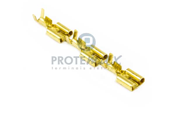 Terminal Fêmea 6,3mm Sem Trava Uma Janela