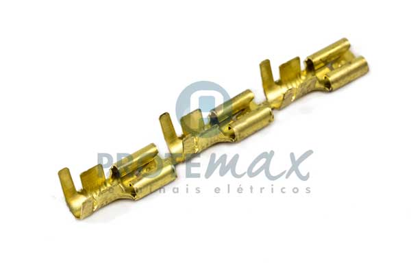 Terminal Fêmea 6,3mm Sem Trava (Risadinha)