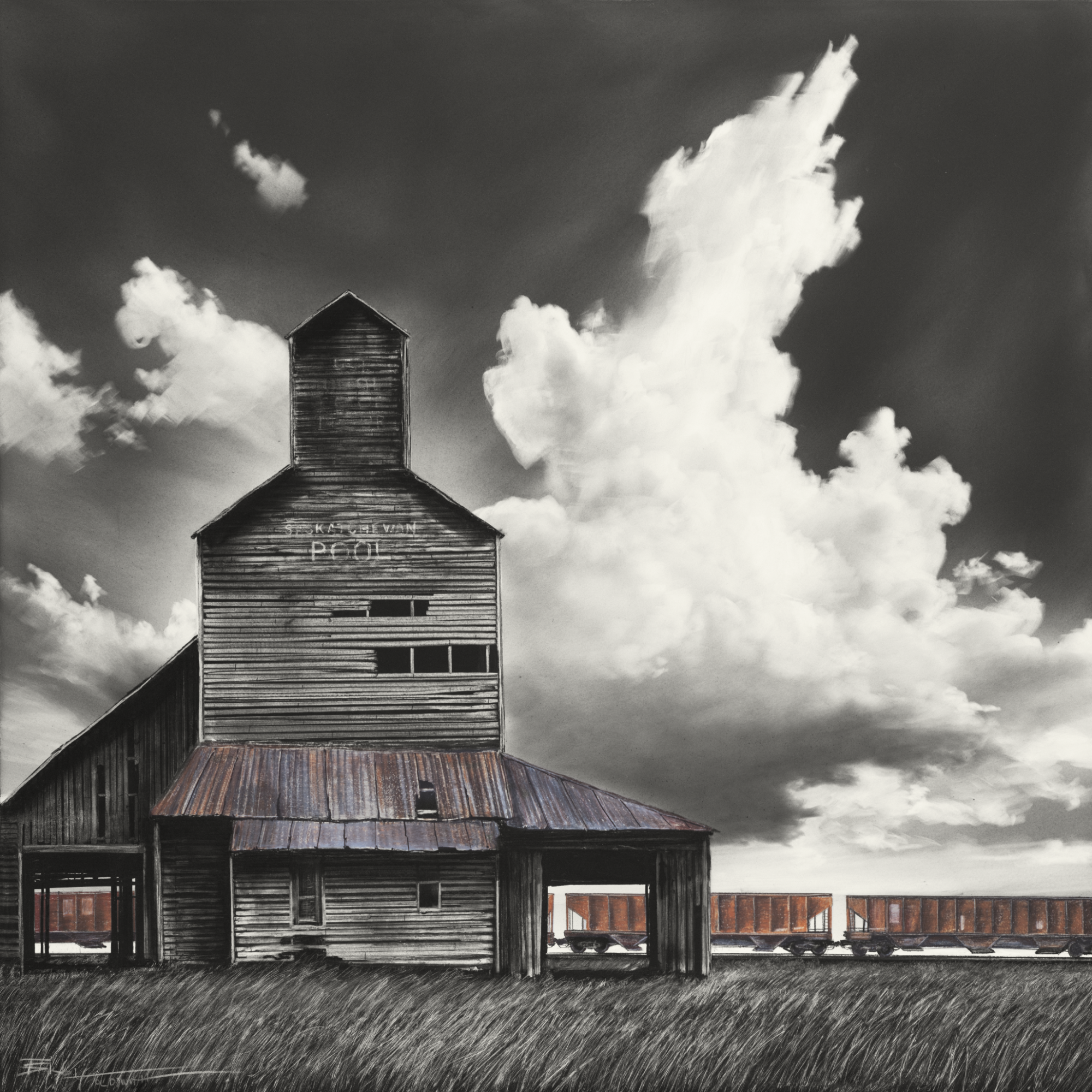 LIMITED EDITION PRINT  GRAIN TRAIN 17X 18