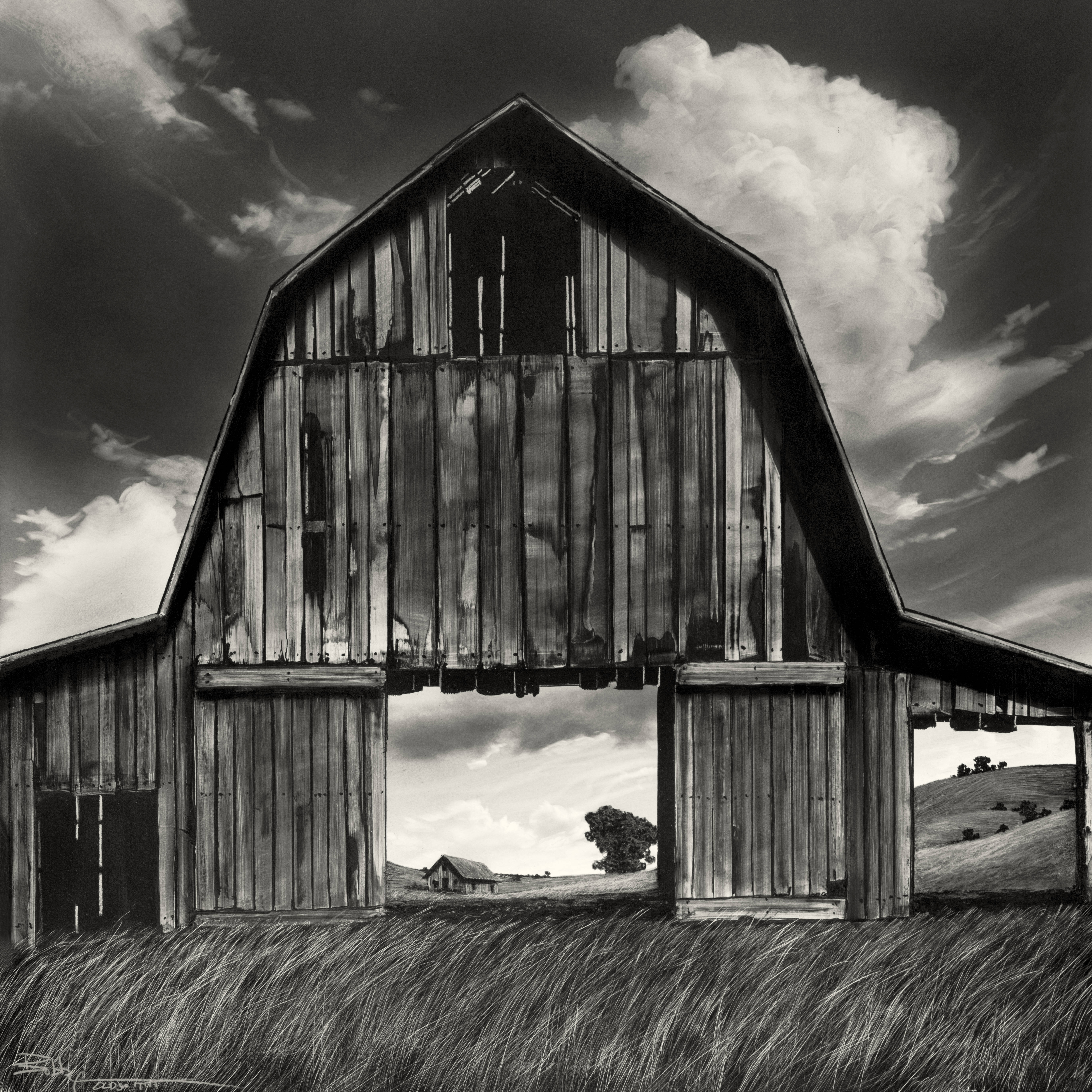LIMITED EDITION PRINT  HIGH DESERT BARN  17X18