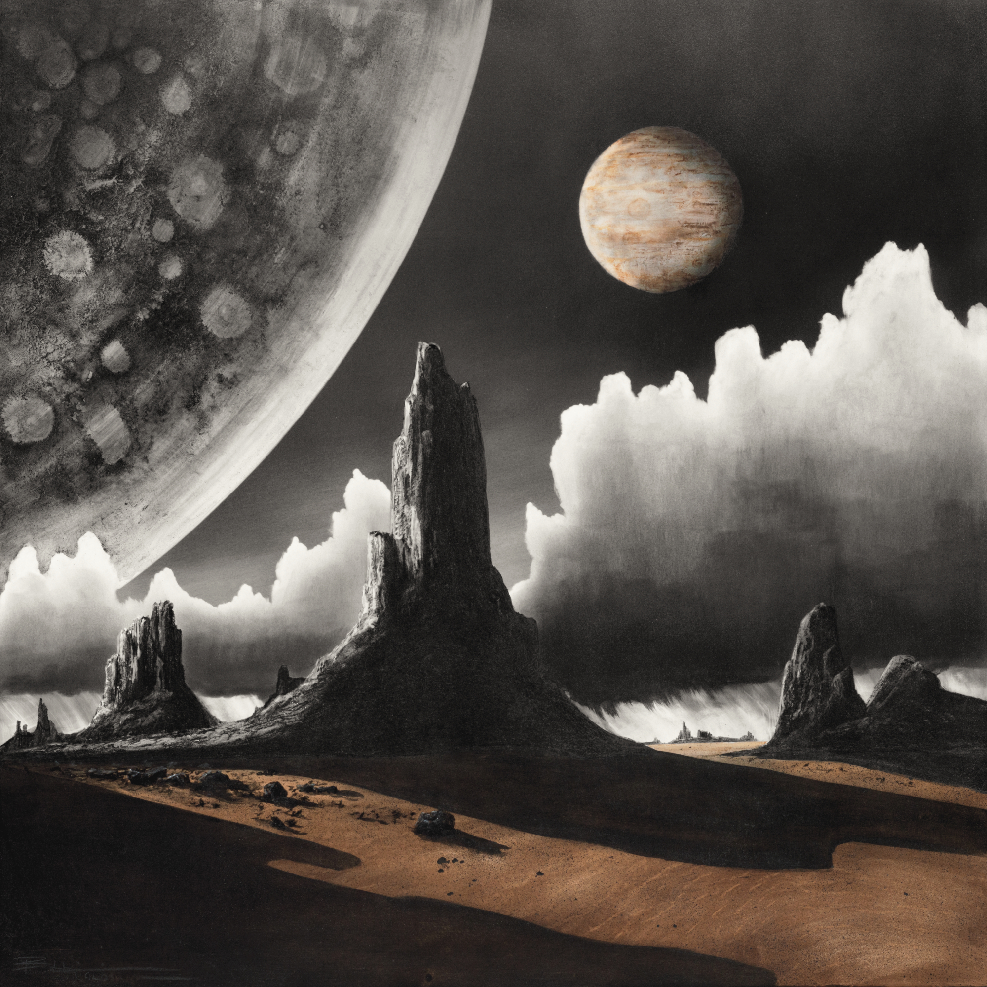 LIMITED EDITION  FORBIDDEN PLANET PRINT 13X14