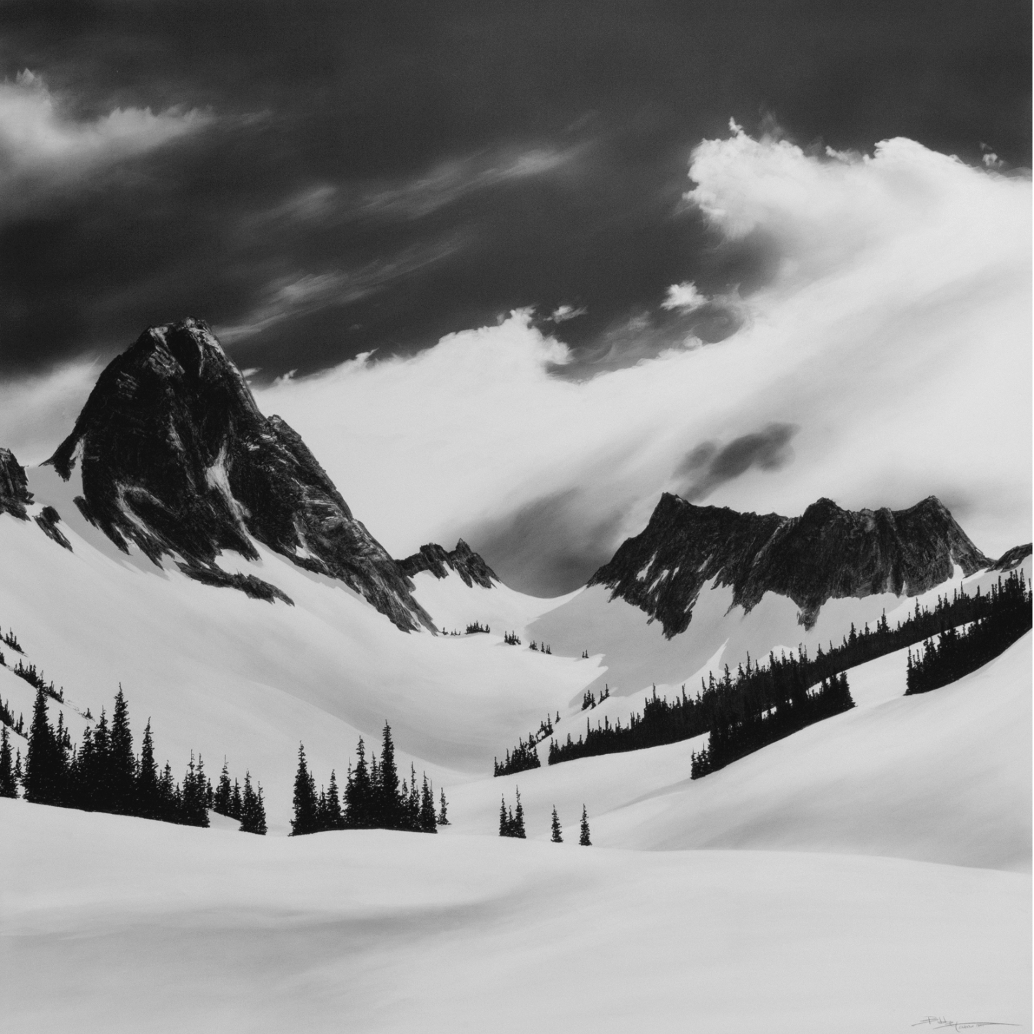 LIMITED EDITION PRINT WINTER SOLITUDE 17X18