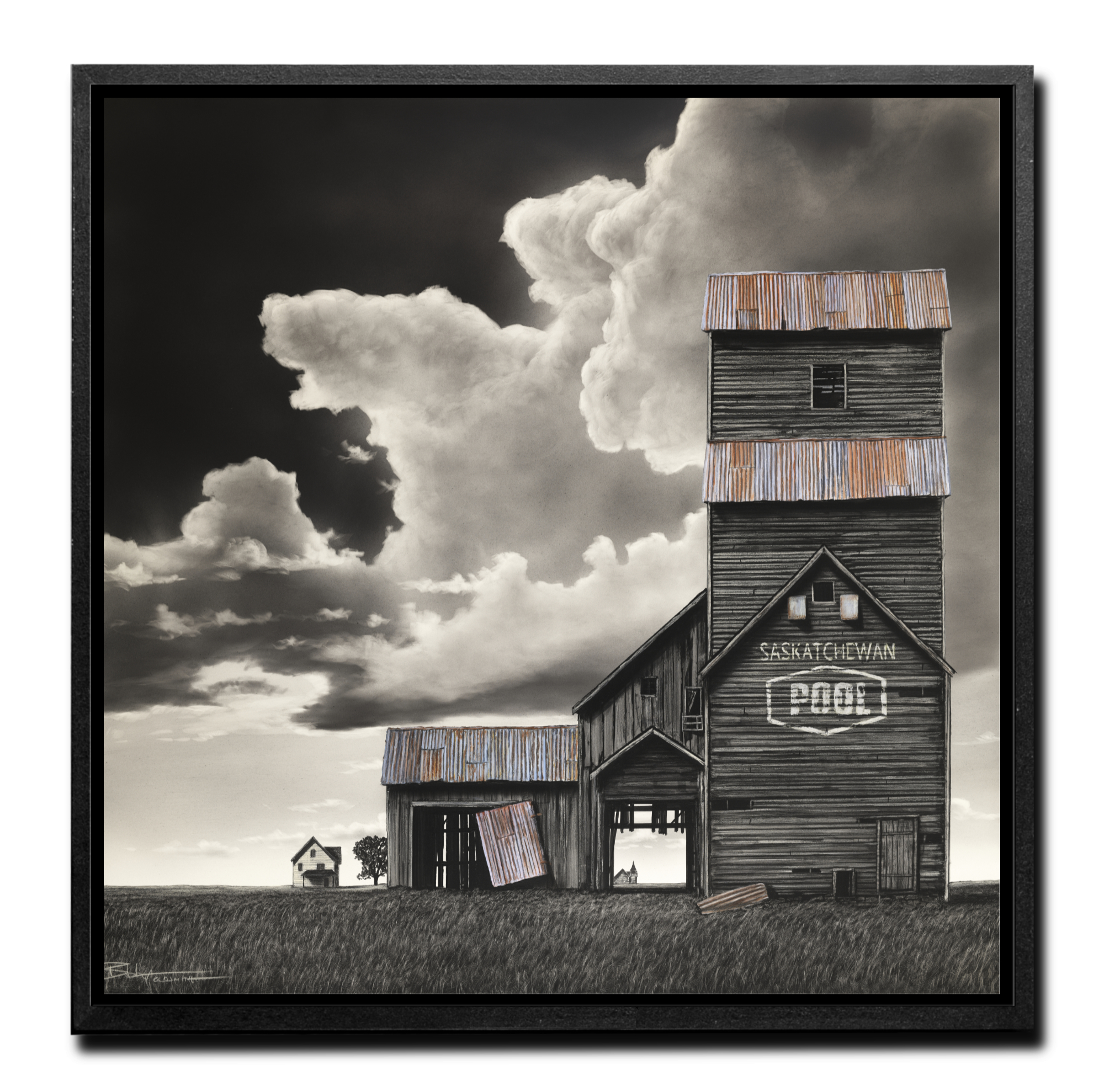 SASKATCHEWAN GRAIN FRAMED 34X34
