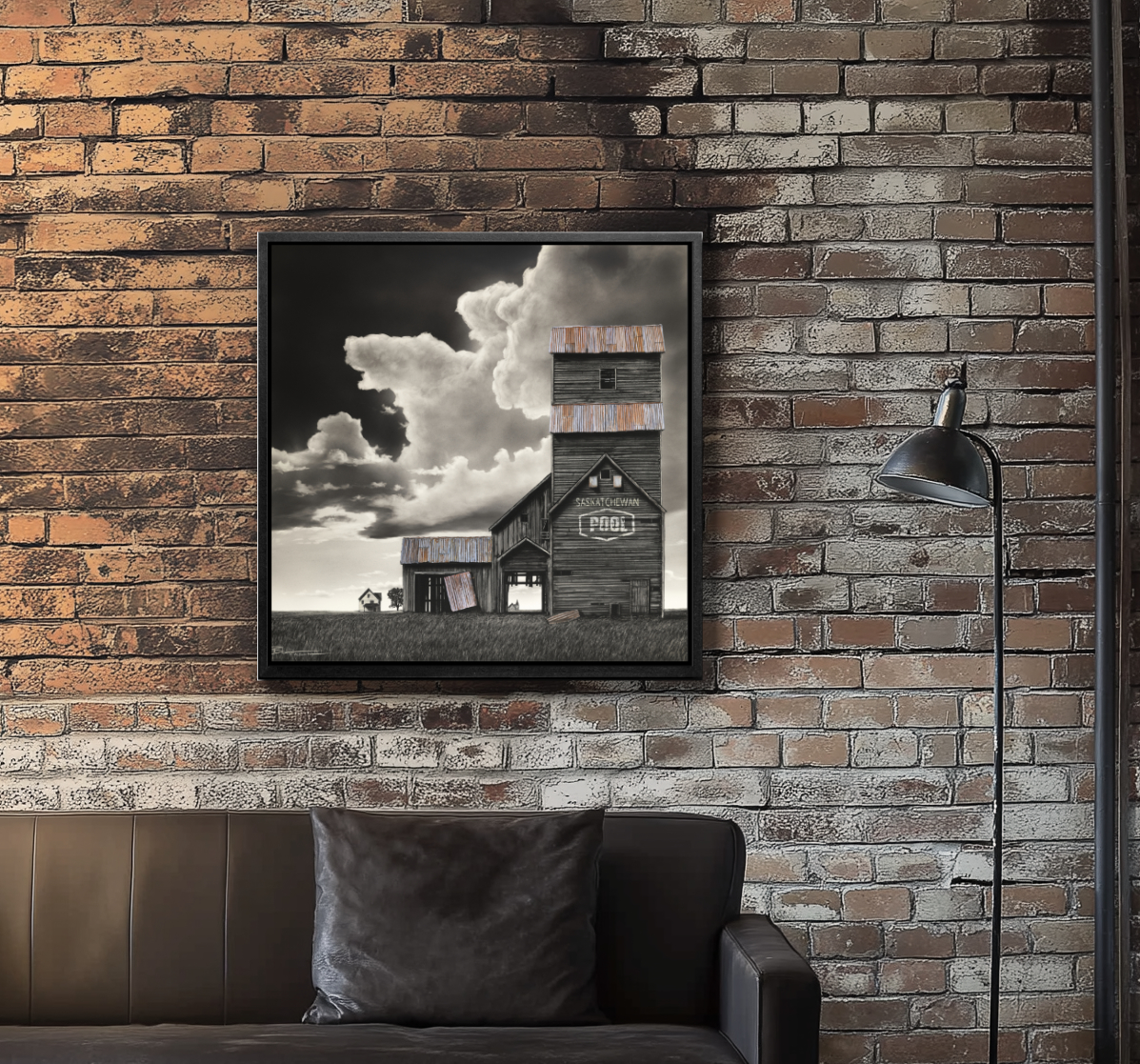 SASKATCHEWAN GRAIN  FRAMED 20X20
