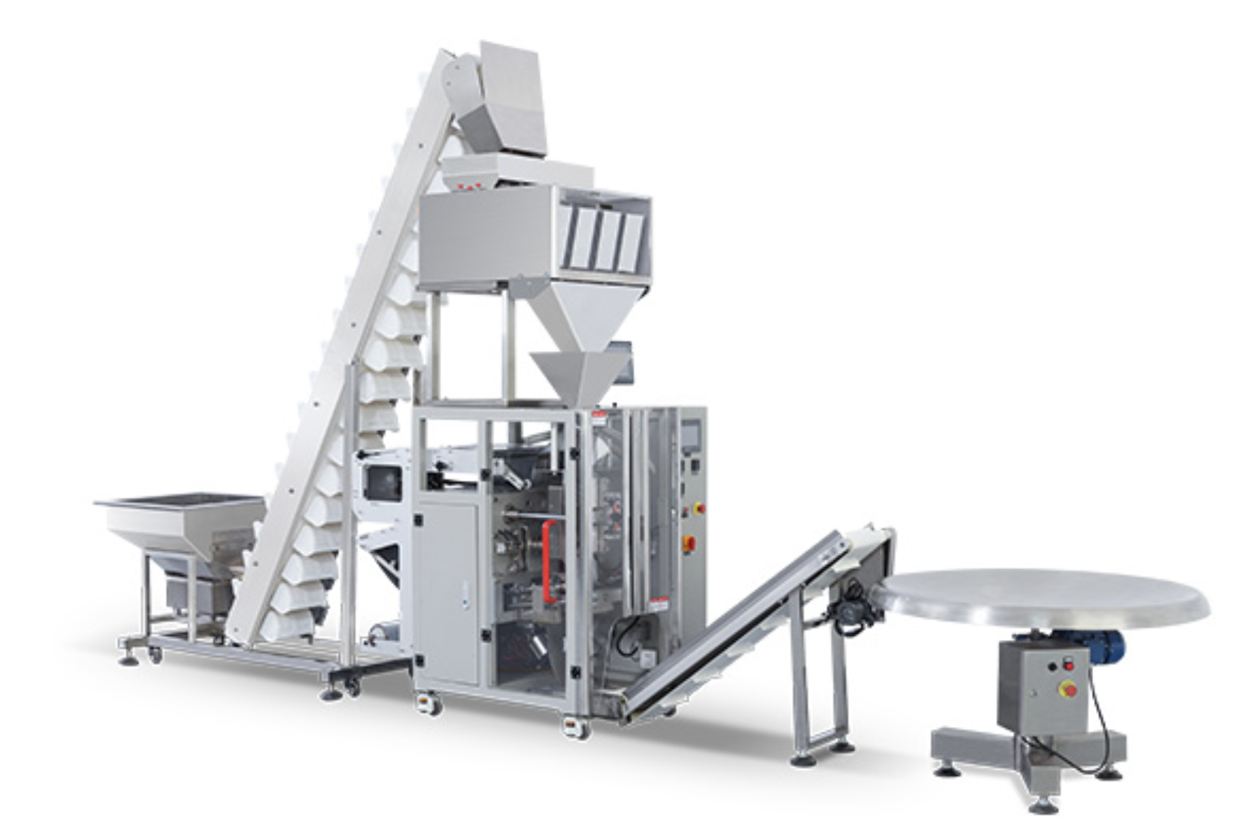 Envasadora Vertical con Dosificador Lineal de 4 Cabezas para Snacks