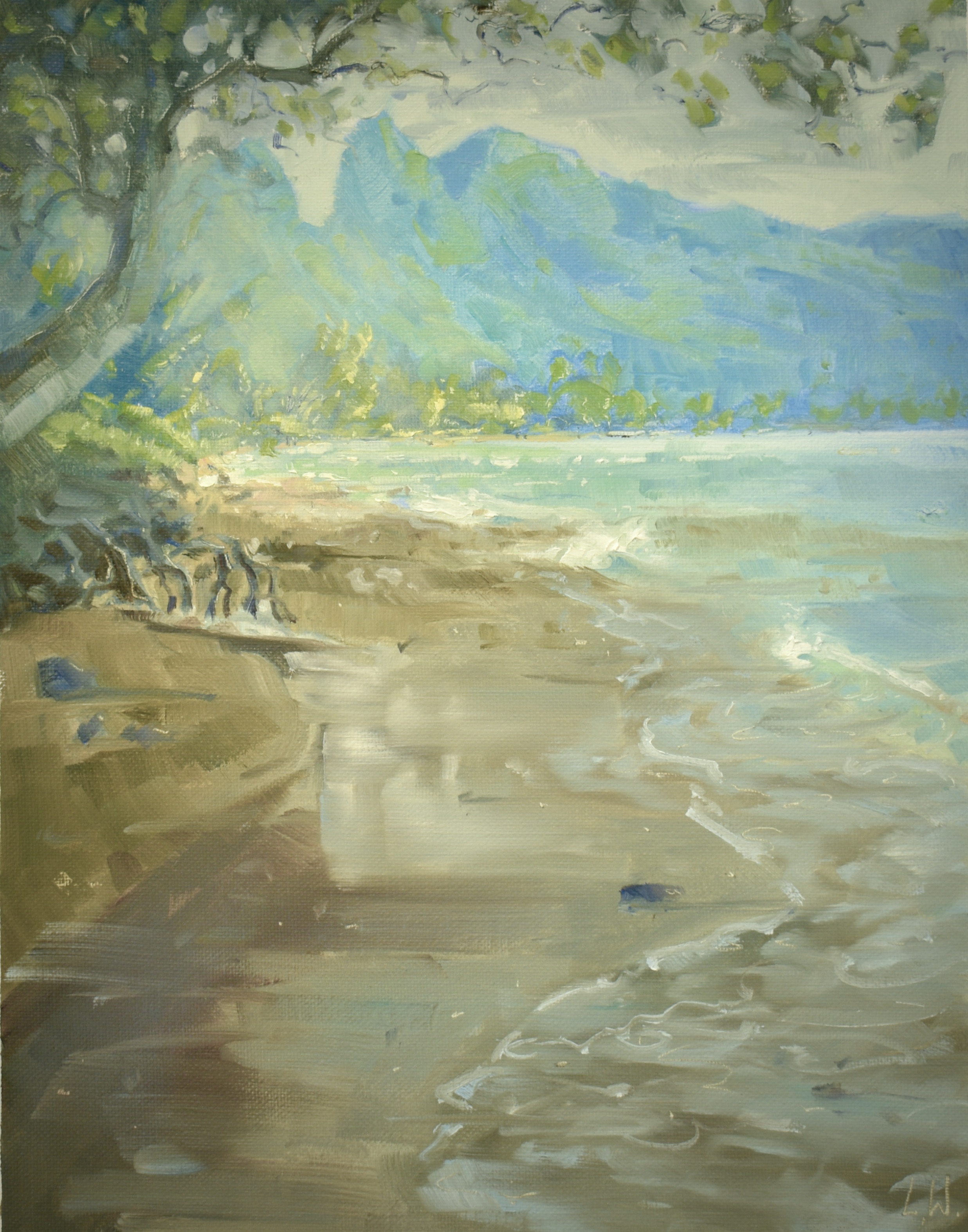 Spotlit Beach