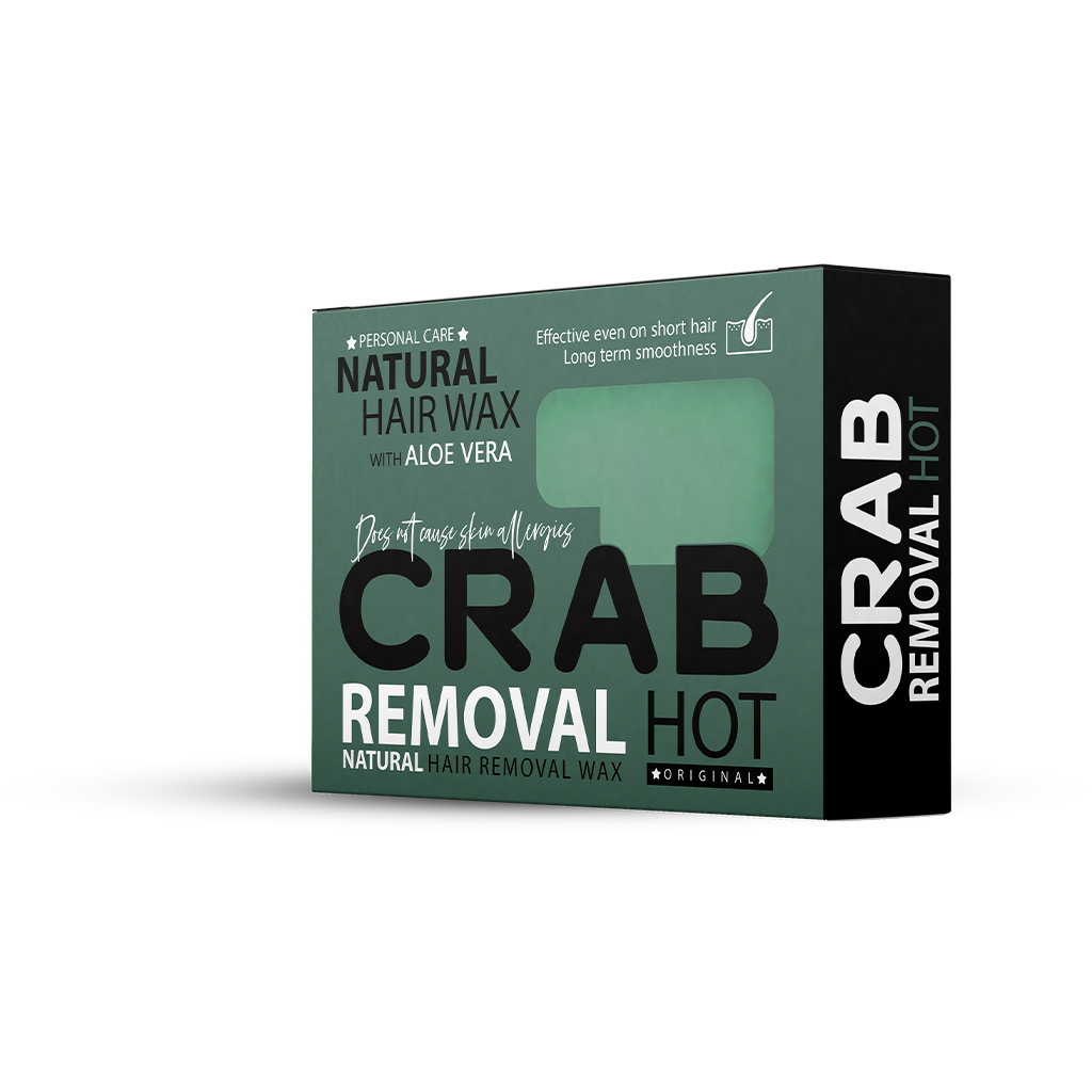 Crab Removal Hot Natural Hair Waxشمع إزالة الشعر بدون ألم من كراب