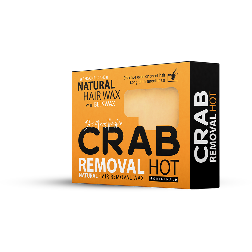 Crab Removal Hot Natural Hair Waxشمع إزالة الشعر بدون ألم من كراب