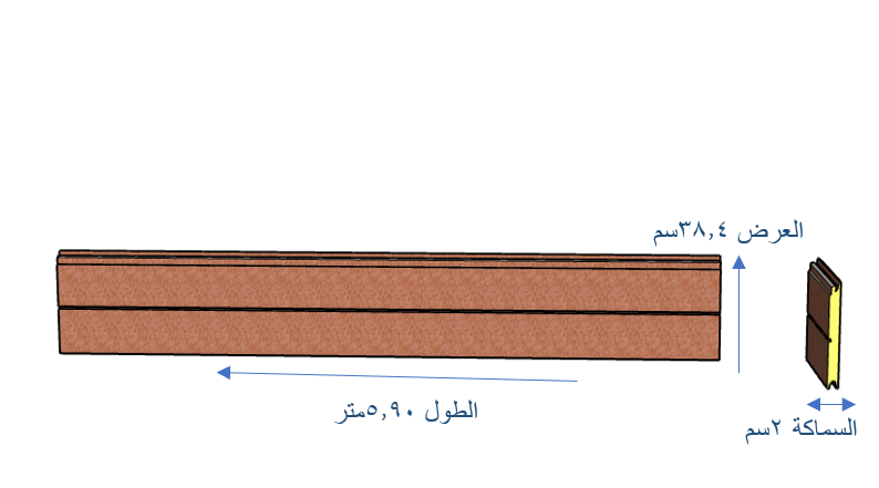  الواح تكسيات بانل  بطابع خط وسطي ميول نقش لون ابيض SP-7