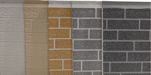  الواح تكسيات بانل  بطابع طوب رمادي غامق SP-1