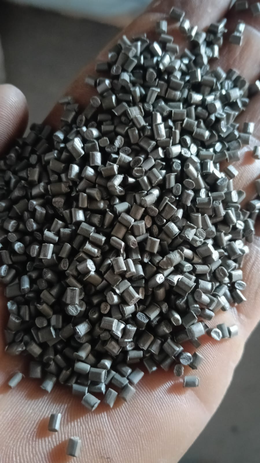 Pellets de plástico reciclado 