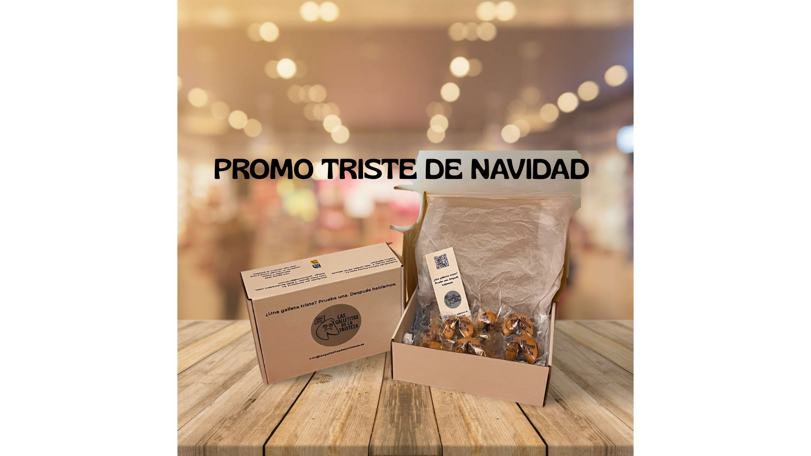 Tu Caja triste - antes 15 euros - un descuento triste de navidad por castigarte ya que vas a comparar una caja sola
