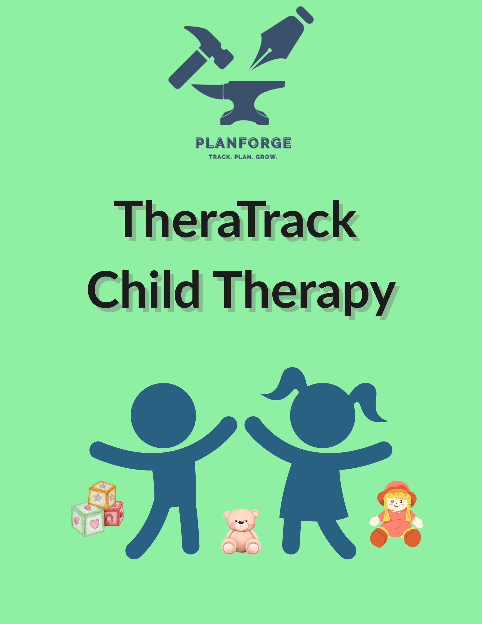 TheraTrack – Child Therapy Logbook (Printable + Digital) With PRO PACK