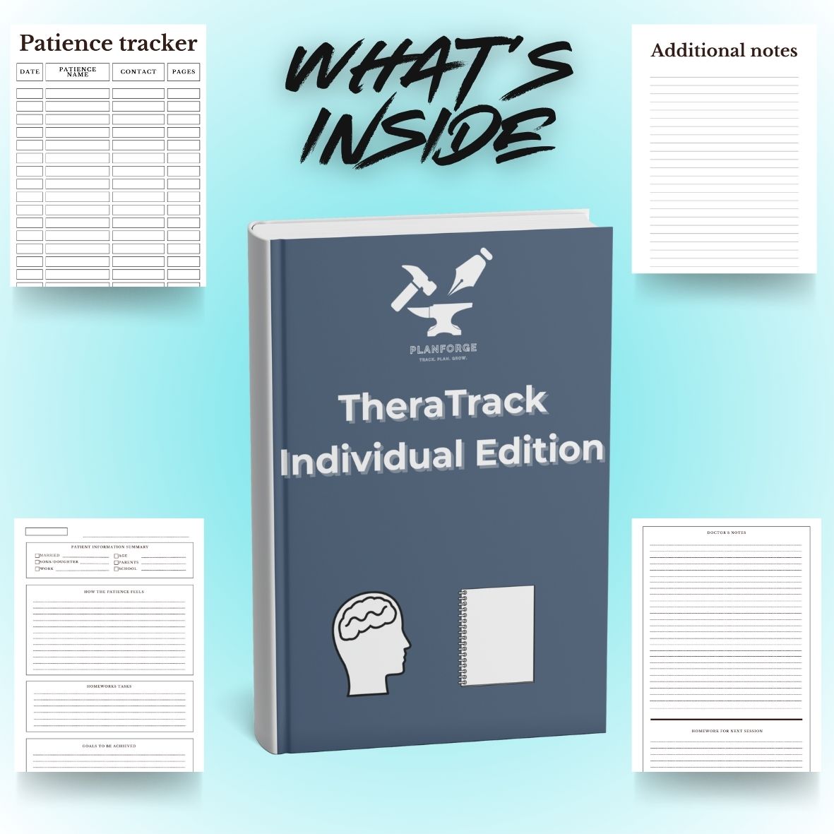 Therapy Session Logbook – Individual Client Edition (Printable + Digital) With PRO PACK