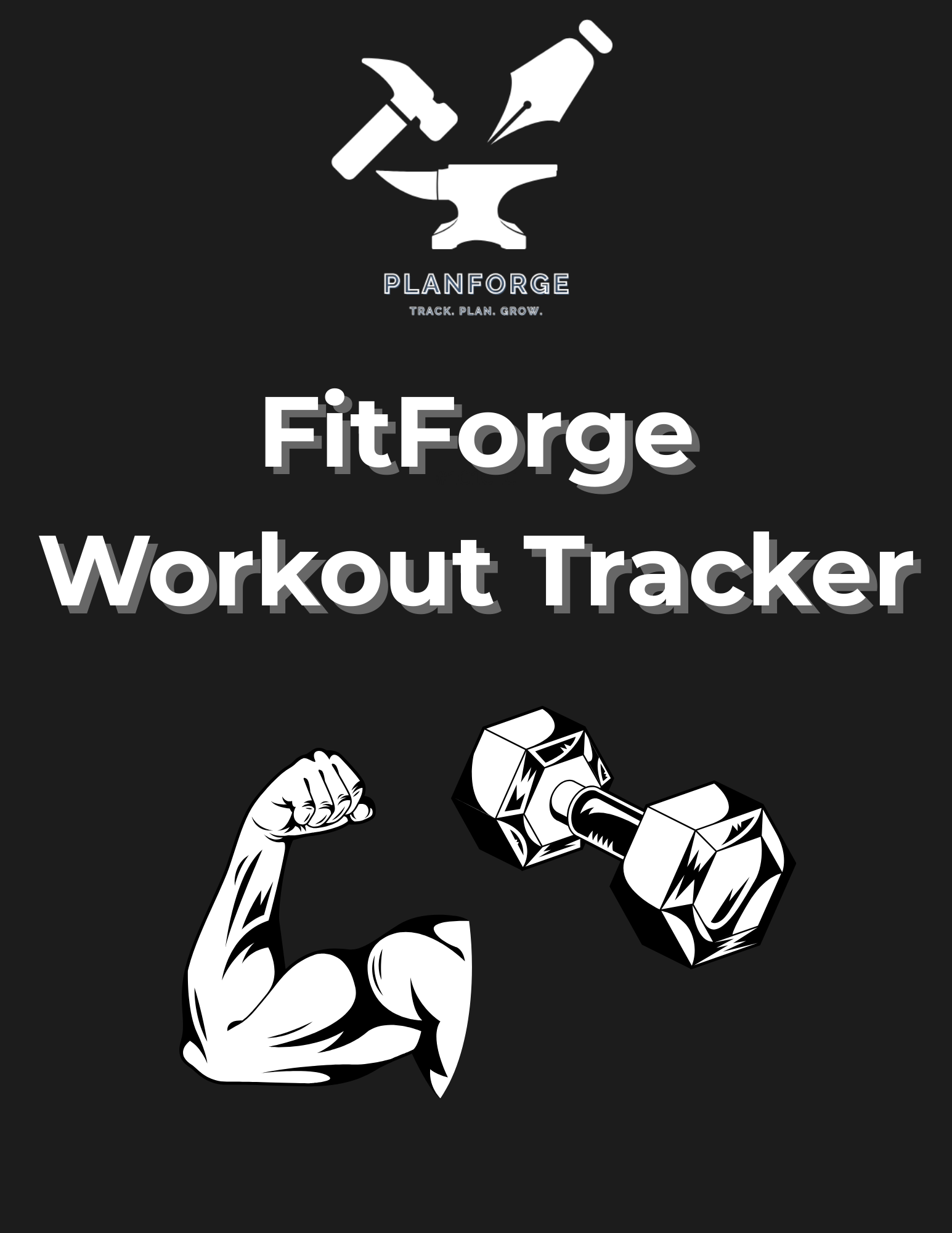 FitForge Workout Planner - Full Fitness System with PRO PACK