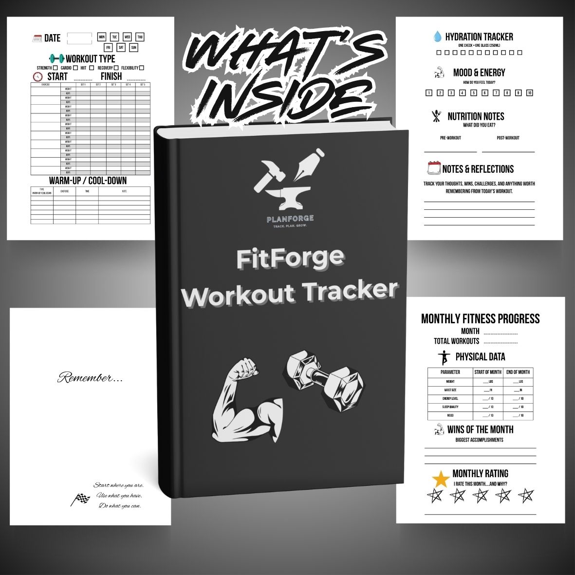 FitForge Workout Planner - Full Fitness System