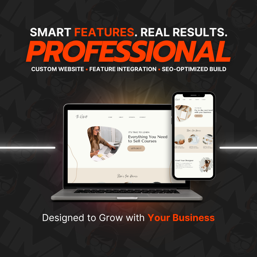 Professional Website Design & Hosting Package
