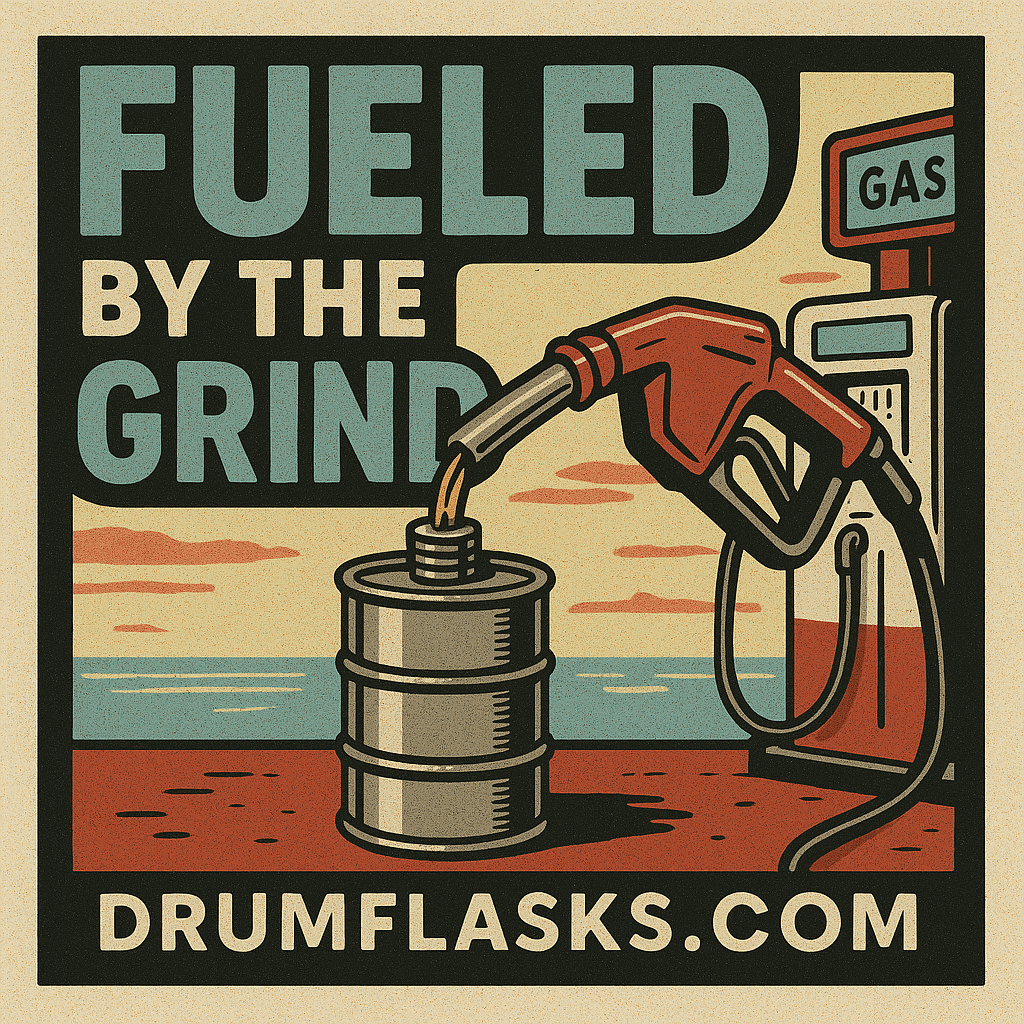 12 Pack: Custom Laser-Engraved 25oz Drum Flasks