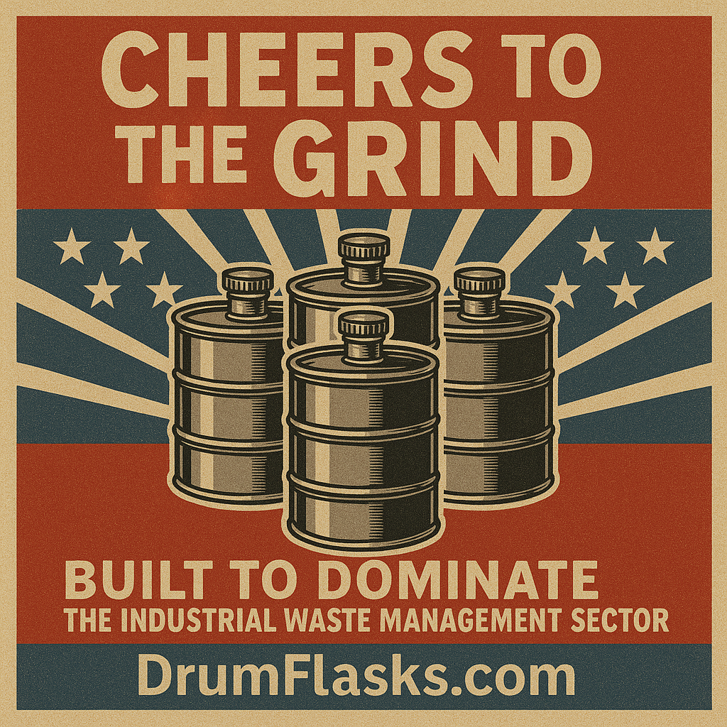 4 Pack: Custom Laser-Engraved 25oz Drum Flasks