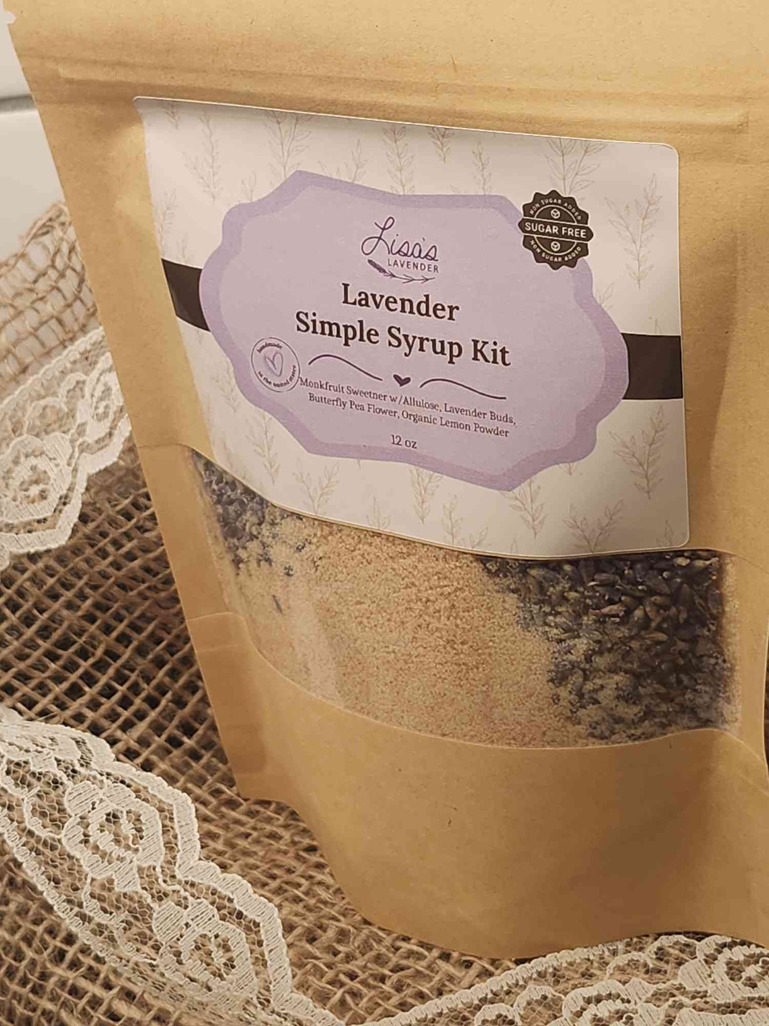 Sugar Free Lavender Simple Syrup Kit Refill