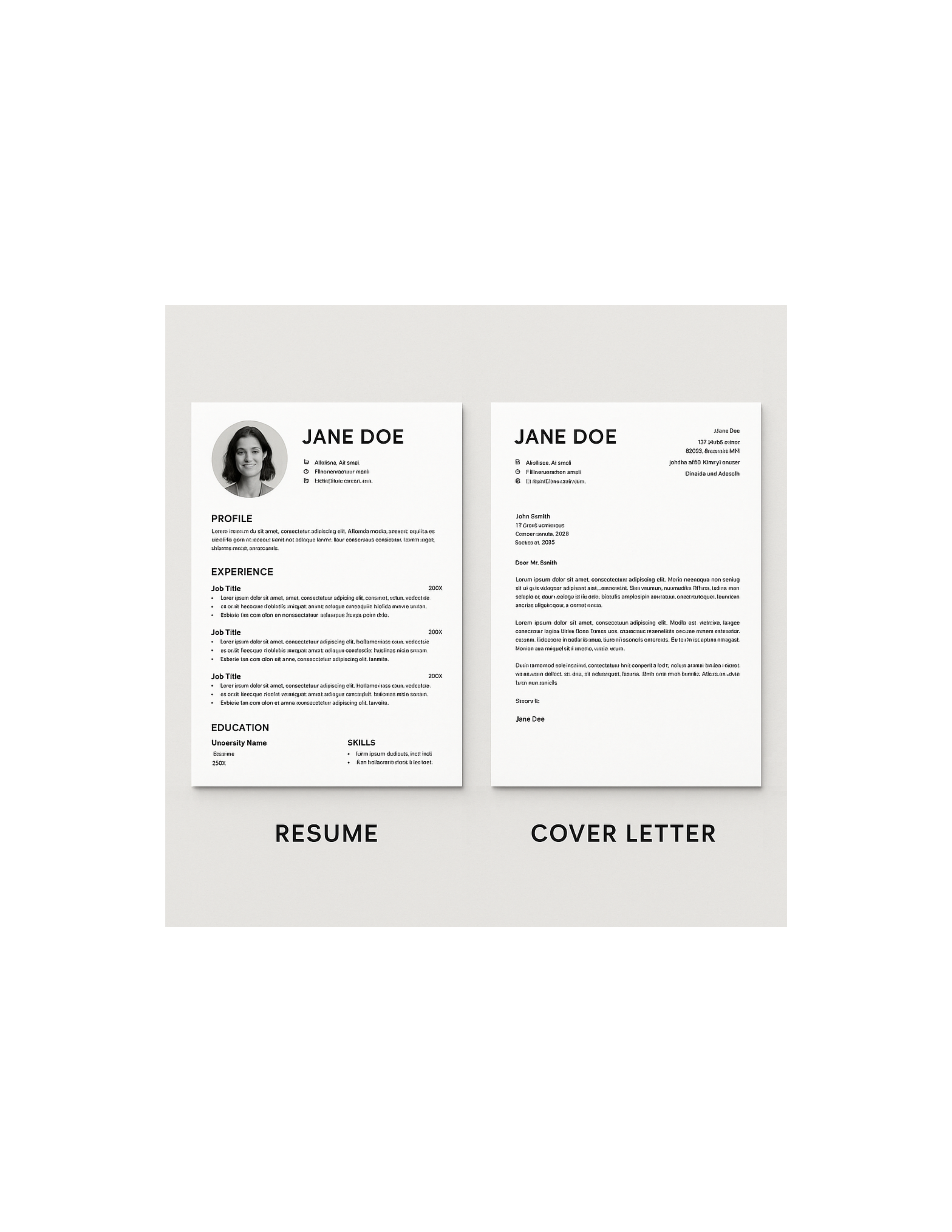 Resume + Cover Letter Bundle (Best Value)