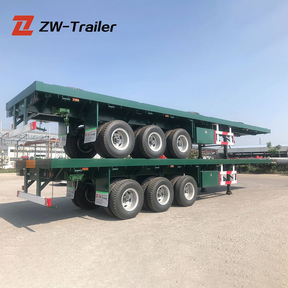 3 Axle Container Flatbed Trailer