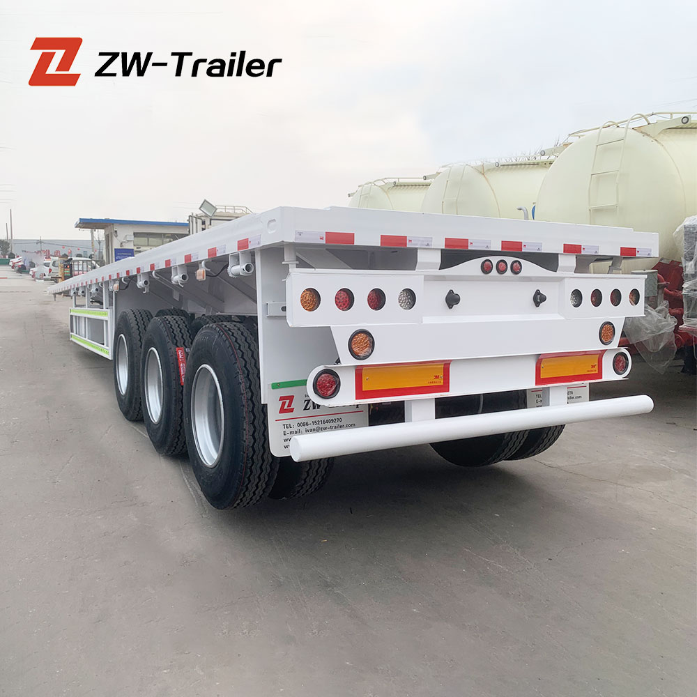 60 Ton Flatbed Truck Trailer