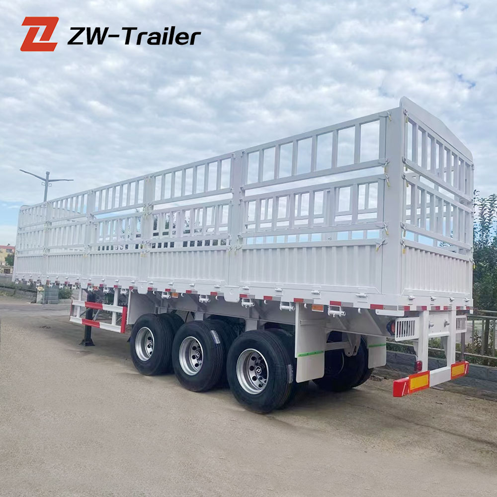 3 Axle Fence Cargo Semi Trailer